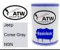 Preview: Jeep, Corse Gray, NSN: 500ml Lackdose, von ATW Autoteile West.